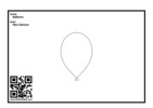 Thumbnail for Plain Balloon coloring page