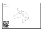 Thumbnail for Unicorn Balloon coloring page