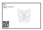 Thumbnail for Schlichter Schmetterling mit Details coloring page