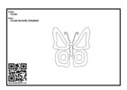 Thumbnail for Simple Butterfly (Detailed) coloring page