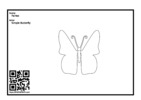 Thumbnail for Simple Butterfly coloring page