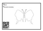 Thumbnail for Geschweifter Schmetterling coloring page