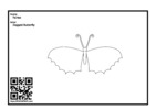 Thumbnail for Zagged Butterfly coloring page