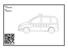 Thumbnail for Polizeiauto coloring page