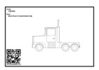 Thumbnail for Semi-Truck Conventional Cab coloring page