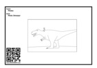 Thumbnail for Photo Dinosaur coloring page